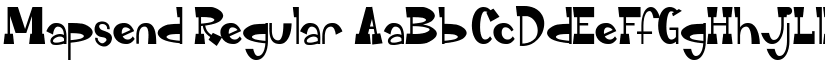 Mapsend Regular font