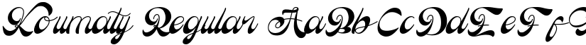 Koumaty Regular font