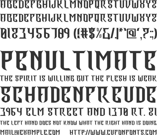 Last Dragon font preview