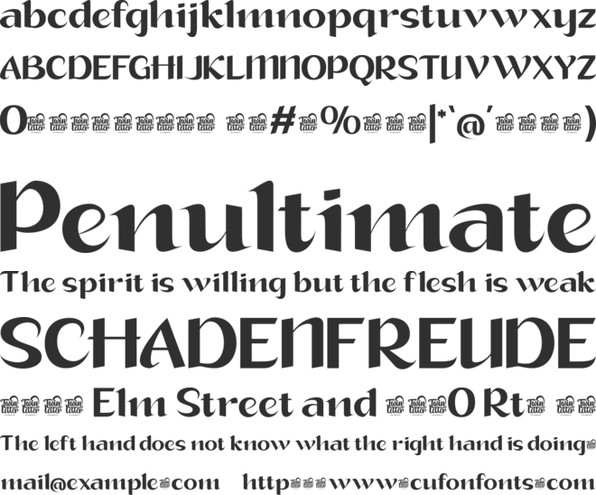 Gitky Trial font preview