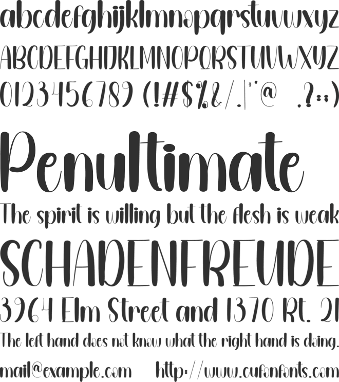 Simply Kind font preview