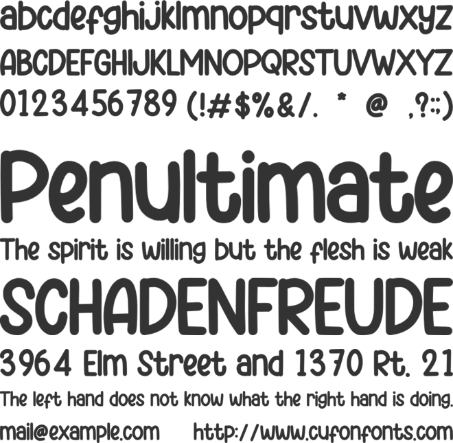 Sunday Brunch font preview