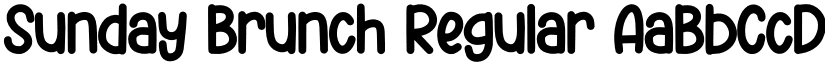 Sunday Brunch Regular font