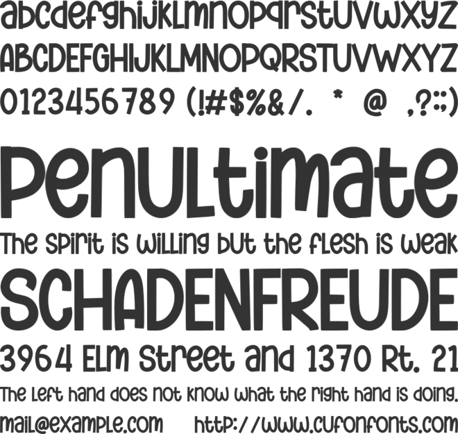 New Smile font preview