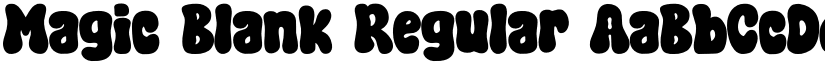 Magic Blank Regular font