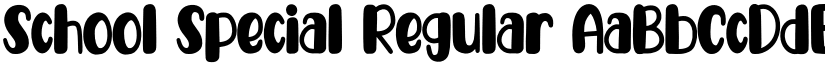 School Special Regular font