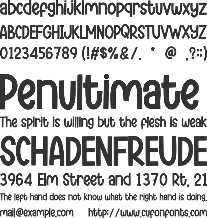Sanshine font preview