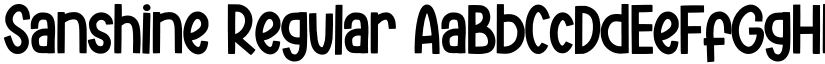 Sanshine Regular font