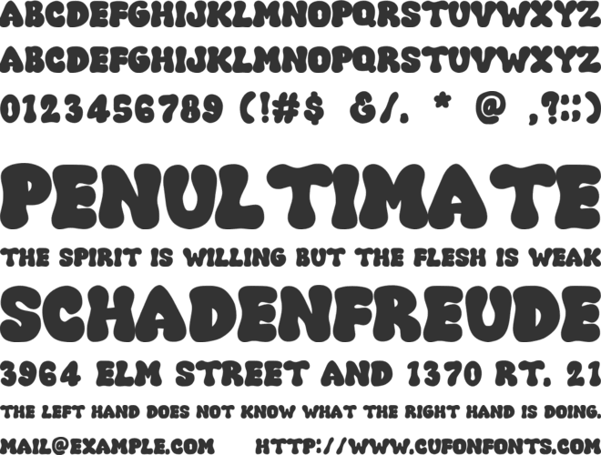 Merry Loves font preview