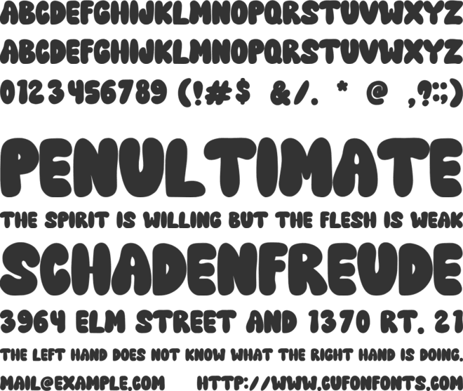 Retro Morey font preview