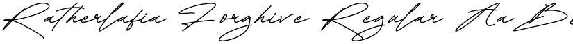 Ratherlafia Forghive Regular font