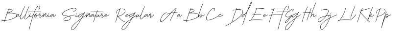 Ballifornia Signature Regular font