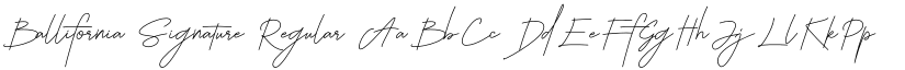 Ballifornia Signature Regular font