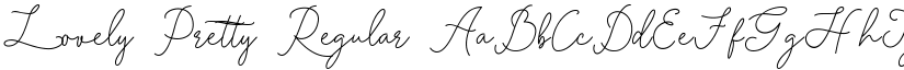 Lovely Pretty Regular font
