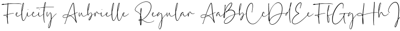 Felicity Aubrielle Regular font