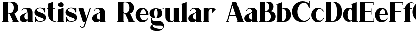 Rastisya Regular font