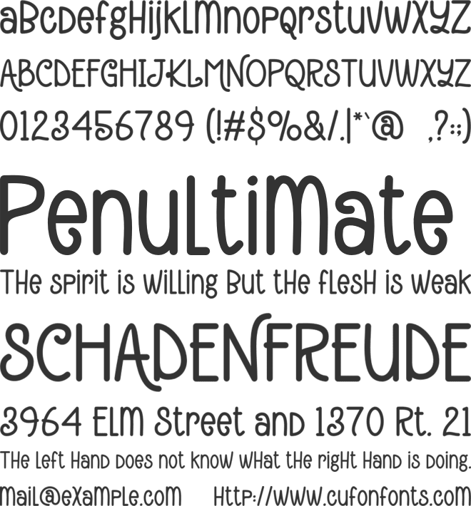 Shiny Brite font preview