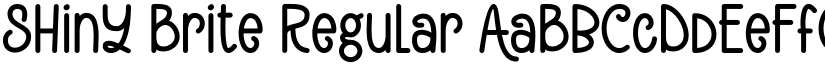 Shiny Brite font download