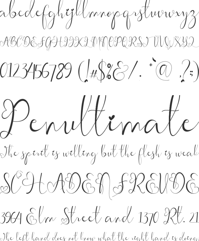 Christmas Gift font preview