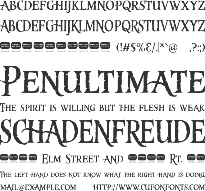 Hummus font preview