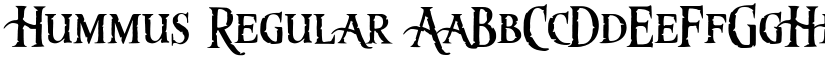 Hummus Regular font