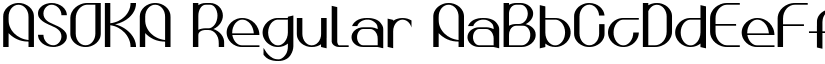 ASOKA Regular font
