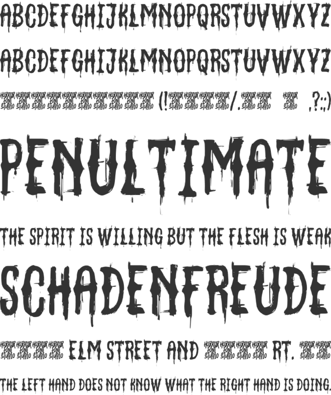 Gurne Grave font preview