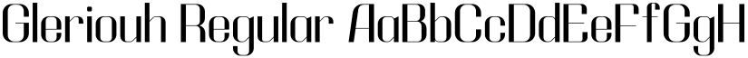 Gleriouh Regular font
