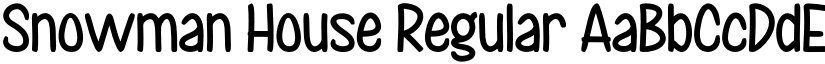 Snowman House Regular font
