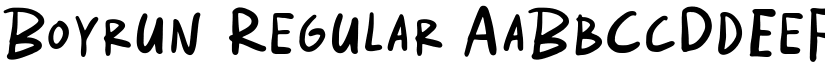 Boyrun Regular font