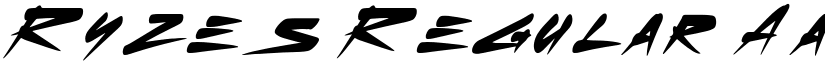 Ryzes Regular font