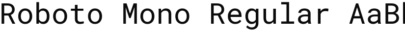 Roboto Mono Regular (Variable) font