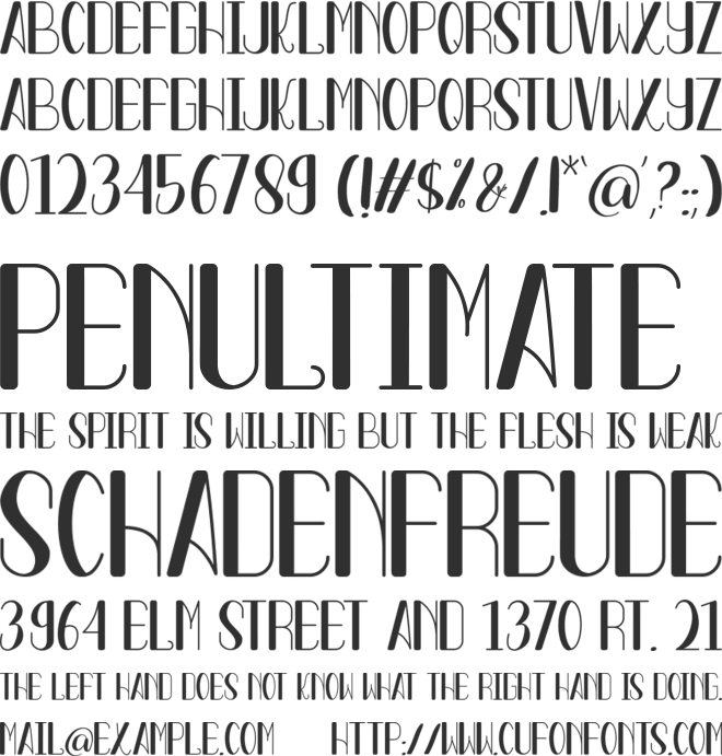 MASAM font preview
