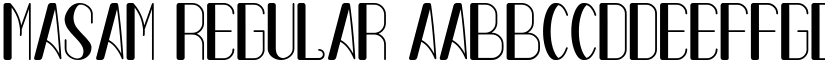 MASAM Regular font