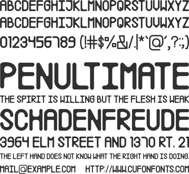 Maxtune font preview
