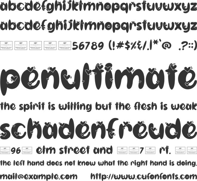 Captivate font preview