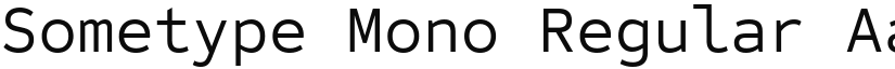 Sometype Mono Regular (Variable) font