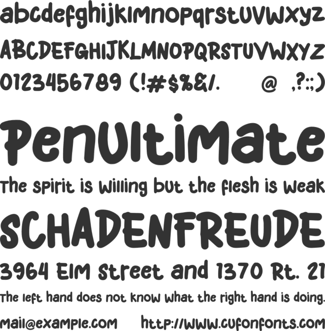 Play Lamban font preview