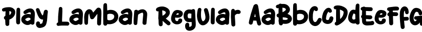 Play Lamban Regular font