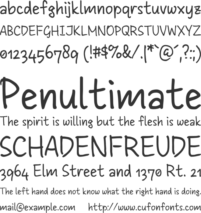 Stampatello Faceto font preview