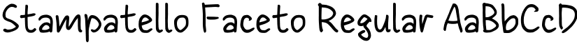Stampatello Faceto Regular font
