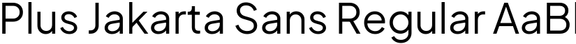 Plus Jakarta Sans Regular (Variable) font