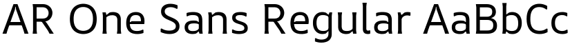 AR One Sans Regular (Variable) font