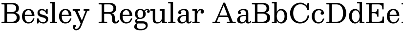 Besley Regular (Variable) font