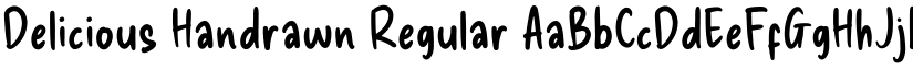 Delicious Handrawn Regular font