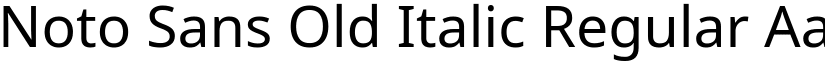 Noto Sans Old Italic Regular font