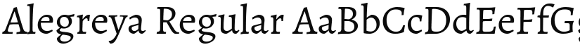 Alegreya Regular (Variable) font
