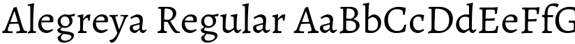 Alegreya Regular (Variable) font