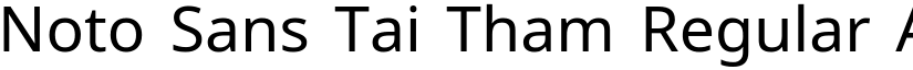 Noto Sans Tai Tham Regular (Variable) font