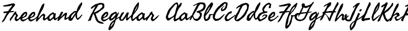 Freehand Regular font